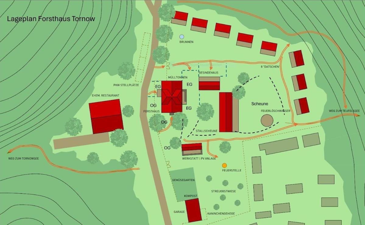 Wald- Und Seeidyll Im Historischen Forsthaus Neuruppin Εξωτερικό φωτογραφία